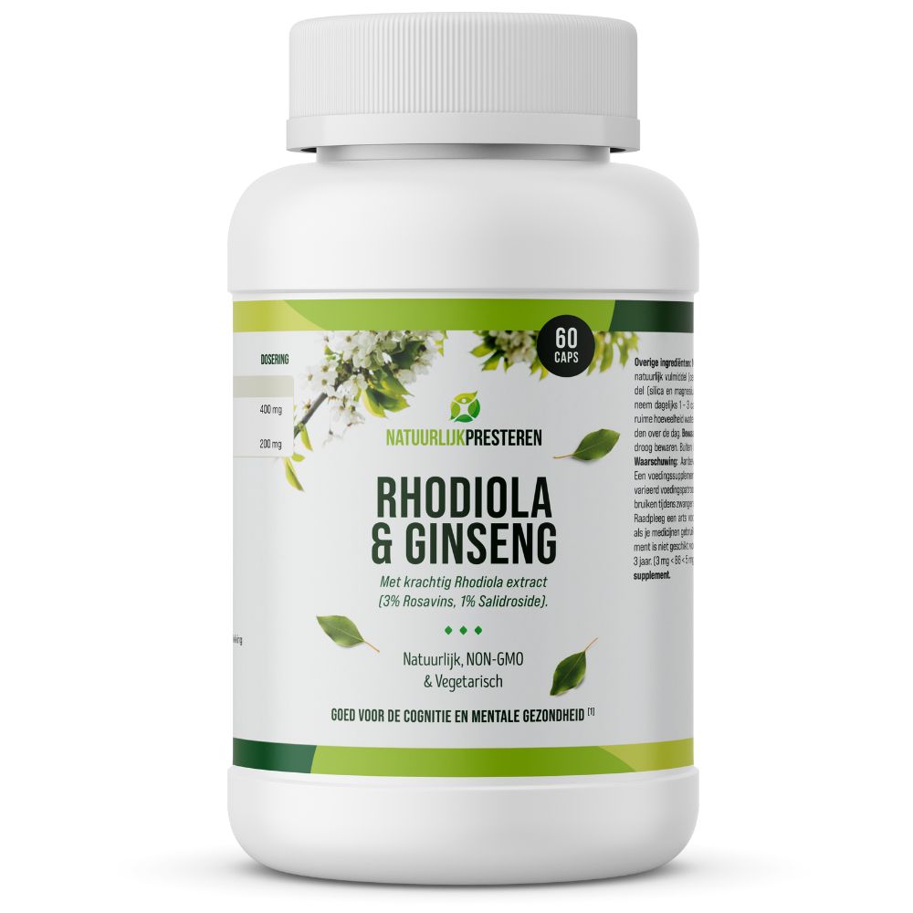 Rhodiola & Ginseng - Natuurlijk Presteren